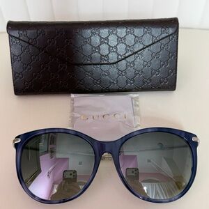 Gucci Navy Blue Sunglasses